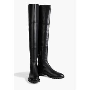STUART WEITZMAN Amber black leather over-the-knee boots size 35.5/ US 5 (New)